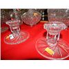 Image 1 : PINWHEEL CRYSTAL CANDLE HOLDERS - 2
