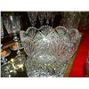 Image 1 : PINWHEEL CRYSTAL SERVING BOWL - HEAVY