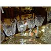 Image 1 : PINWHEEL CRYSTAL WINE GLASSES - 4