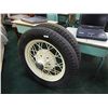 Image 1 : MODEL A TIRES - WITH 1 POWDER COATED RIM