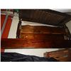 Image 1 : QUEEN BED FRAME - RAILS WITH HEADBOARD AND FOOT BOARD - PINE