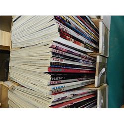 BOX OF COLLECTABLE AND OTHER PLAYBOY MAGAZINES
