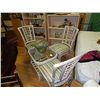 Image 1 : RATTAN SET - 4 PC - TABLE AND 3 CHAIRS