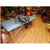 Image 1 : FOLDING MASSAGE TABLE WITH CARRY CASE - HEAD REST ETC