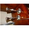 Image 1 : SILVER STYLE CANDLE HOLDERS - SET OF 2