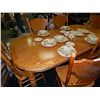 Image 1 : OAK DINING TABLE WITH LEAF