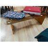 Image 1 : TEAK AND GLASS COFFEE TABLE