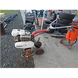 HONDA GAS ROTOTILLER - WITH EXTRA MIXING TEETH AND PLOWING BLADES