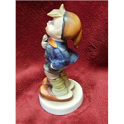 VINTAGE HUMMEL, GOEBEL FIGURE - BOY WITH WALKING STICK - 16/1 - GERMAN CERAMIC COLLACTABLE