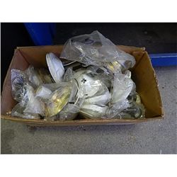 BOX OF ASSORTED LIGHT FIXTURERS