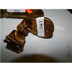 BRASS LOCK AND HINGE