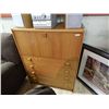 Image 2 : TEAK 4 DRAWER CHEST WITH DROP FRONT