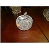 Image 1 : CRYSTAL APPLE BOWL WITH LID