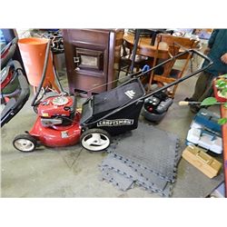 CRAFTSMAN MOWER - LIKE NEW - RUNS LIKE NEW - 6.75HP - SELF-PROPELLED - RED WITH BAG