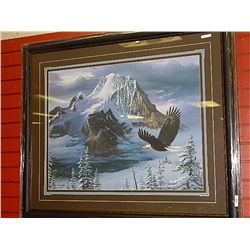 FRAMED LIMITED EDITION PRINT - "SILENT WINGS - FRED BUCKWITZ - GALLERY APPOX. $925
