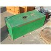 Image 1 : WOOD COOLER TRUNK - LARGE - GREEN - INSULATED INSIDE