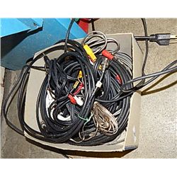 BOX OF CABLE & WIRE = 3 TOTAL