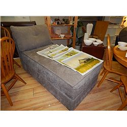 LOUNGE CHAIR WITH STORAGE IN BASE
