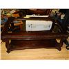 Image 1 : NEW CARVED MAHOGANY COFFEE TABLE - GLASS REQUIRED