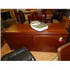 Image 1 : HEAVY MAHOGANY  2 DRAWER SIDE CABINET