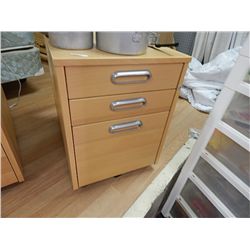 OFFICE PEDESTAL CABINET - ON WHEELS - 3 DRAWER