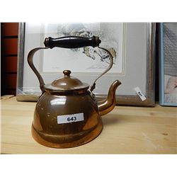 ASSORTED COPPER - TEA POT& MORE - 4 PC TOTAL