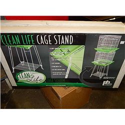 NEW BIRD CAGE STAND 18 X18 - RETAIL $20.00
