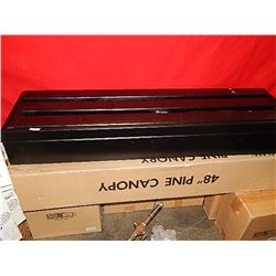 AQUARIUM CANOPY - PINE - BLACK FINISH - NEW - 8" - RETAIL - $80.00