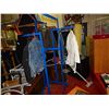 Image 1 : CLOTHING STAND - BLUE WITH 4 ARMS TO HOLD CLOTHING