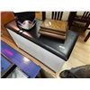 Image 1 : LEATHER STYLE BENCH WITH ROLL UP FRONT