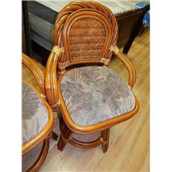 RATTAN BAR STOOL - SWIVELS