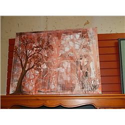 STRETCHED OIL PICTURE ON CANVASS - FOREST