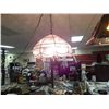 Image 2 : HAND MAKE LEADED GLASS CEILING LITE - PAID $600.00 NEW