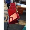 Image 1 : RED STACKING CHAIRS AND SEATS