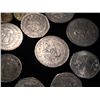 Image 8 : ASSORTED COINS - INCLUDING SEVERAL $50 & $2 MEXICAN COINS AND 1 1949 10 FRANC COIN AND EVEN SOME CAN