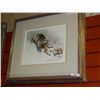 Image 1 : FRAMED LIMITED EDITION PRINT - WOLVERINE WITH FOX - ROBERT BATEMAN - GALLERY PRICE APPROX. $625