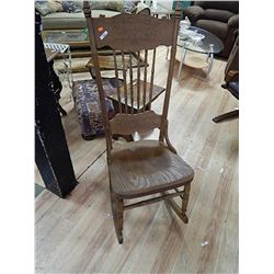 VINTAGE PRESS BACK ROCKING CHAIR