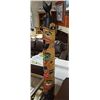 Image 2 : HAND CRAFTED AND INTRICATELY CARVED TOTEM POLE - 6' TALL