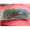 Image 2 : REAL FUR AND LEATHER POUCH /PURSE - ZIPPER CLOSURE