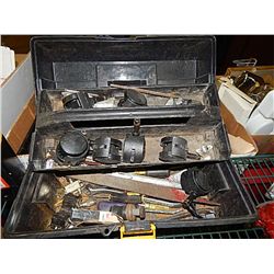 TOOL BOX, TOOLS, CASTERS ETC