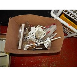 BOX OF STORE LABLING TAGS AND SIGNAGE ETC