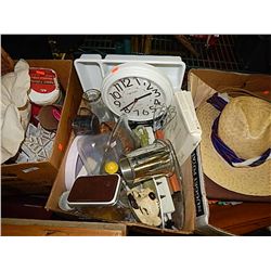 BOX OF HOUSEHOLD