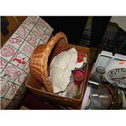 BOX OF HOUSEHOLD