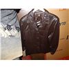 Image 1 : LEATHER JACKET - BROWN - 4