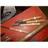 Image 1 : WOOD LATHE CHISELS - 4 TOTAL