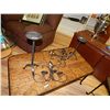 Image 1 : WROUGHT IRON CANDLE HOLDERS - 4 TOTAL