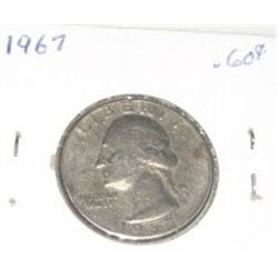 1967 WASHINGTON QUARTER *NICE EARLY QUARTER*!! COIN CAME OUT OF SAFE!!