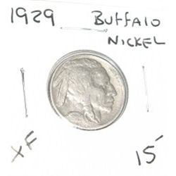 1929 BUFFALO NICKEL RED BOOK VALUE $15.00+ *RARE EARLY EXTRA FINE GRADE*!! BUFFALO NICKEL CAME OUT O