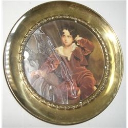 VINTAGE STAMPED *MADE IN ENGLAND* PHOTO PLATE WALL HANGER!! ITEM CAME OUT OF SAFE BOX!!