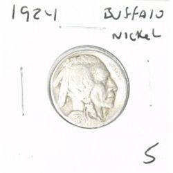1924 BUFFALO NICKEL RED BOOK VALUE $5.00+ *NICE EARLY VERY GOOD GRADE*!! BUFFALO NICKEL CAME OUT OF